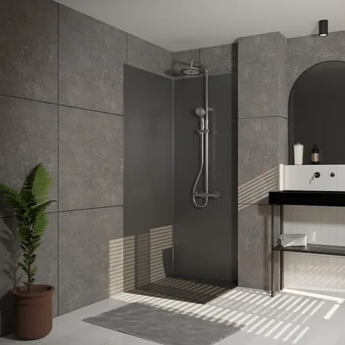 Marwell Urbanox Wandpaneel - Fugenlose Aluverbundplatte für Dusche und Küche - Duschkabinen & -wände – Schnelle Renovierung ohne Fliesenarbeiten, langlebig und wasserdicht, ideal für moderne Designs.