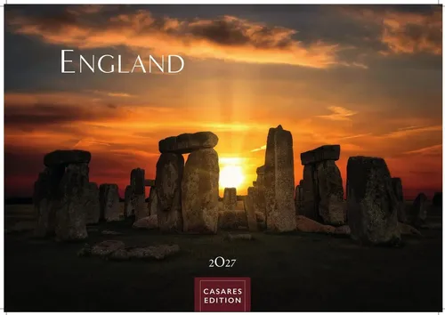 England Kalender 2027 - Fotokalender mit beeindruckenden Landschaften - Erleben Sie England jeden Monat neu! Der Wandkalender 2027 im praktischen Format 35x50 cm zeigt atemberaubende Fotografien und bringt die Schönheit des Landes in Ihr Zuhause.