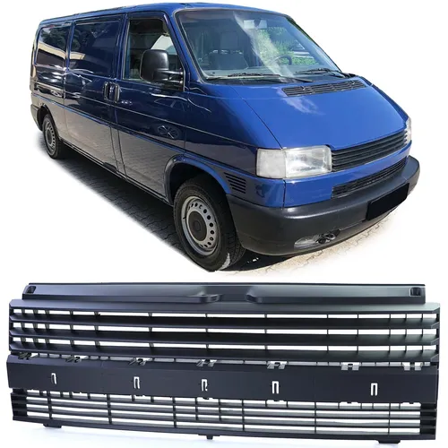 Kühlergrill ohne Emblem Schwarz für VW T4 Transporter Bus 90-03