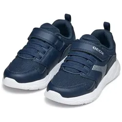 Geox J SPRINTYE BOY Sneaker, Freizeitschuh, Klettschuh im Casual Look blau 27 EU