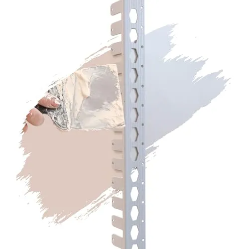 ProfileXXL PVC Eckwinkel, Eckprofil, Kantenschutz Trockenbau 2,5m Weiß 25 x 25mm, flexibel biegbar Profile aus hart PVC, für Innenbau Trockenbau