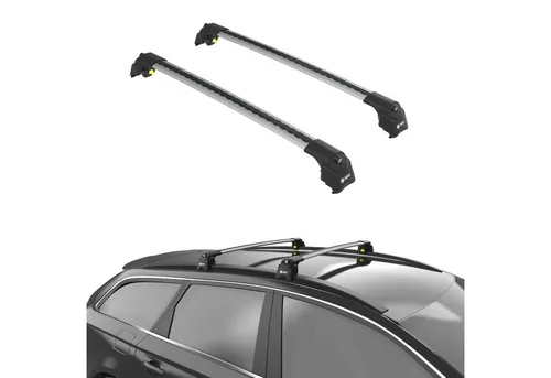 TURTLE Dachbox-Halterung für Subaru Forester (Sf) 1997-2002 - Dachbox-Halterung mit 250 kg Tragfähigkeit, ideal für Reisen und Outdoor-Aktivitäten, sicher und einfach zu montieren, hergestellt aus recycelbaren Materialien.