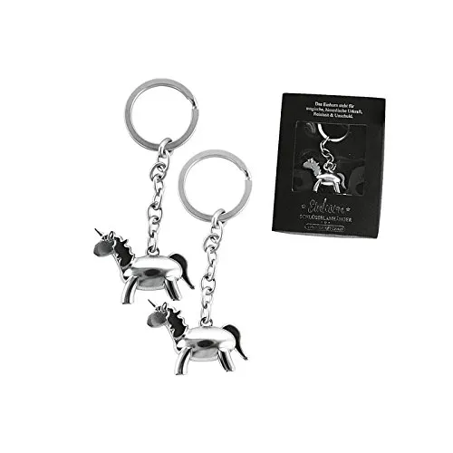 Michel Toys 541238 Schlüsselanhänger Einhorn (Modell zufällig, 1 Stück)