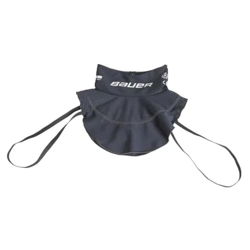 Bauer NLP23 Premium Bib Eishockey Nackenschutz Senior, Schwarz (L)