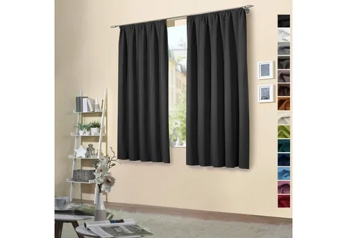 heimtexland Verdunkelungsvorhang in schwarz von Heimtexland