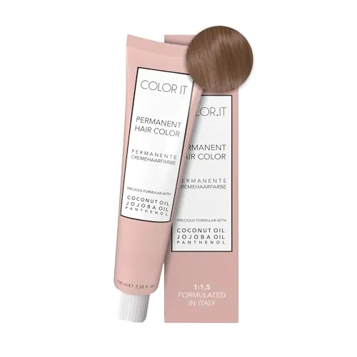 COLOR.IT by BM - Permanente Haarfarbe in Salonqualität, 100ml (7.31 Mittelblond Gold Asch, 1er Pack)