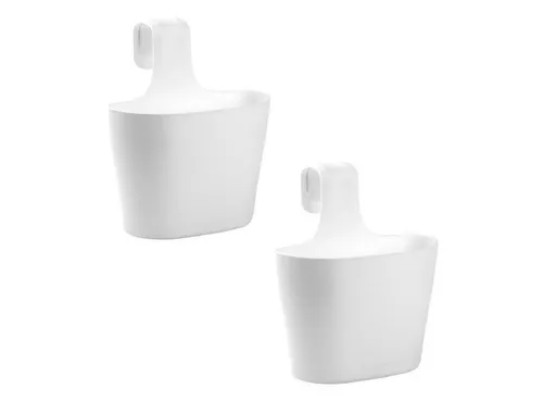 Engelland Blumenkasten Blumentopf zum Hängen (Vorteils-Set, 2 St., Fassungsvermögen je Topf 2,8 Liter), UV-Beständig, Frostbeständig, Wasserauffangschalen