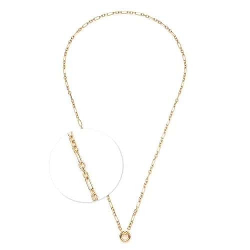 LEONARDO Damen Edelstahlkette in Gold - Elegante Halskette aus goldfarbenem Edelstahl mit modernem Clipverschluss. Inklusive Geschenkverpackung – ideal für besondere Anlässe.