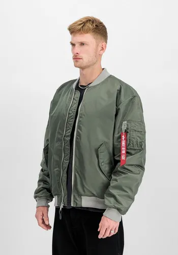 Alpha Industries MA-1 CS Bomberjacke Herren grau, L 777005-0001-09940 - Funktionsjacken – Klassische, leicht gefütterte Bomberjacke mit bequemen Schnitt und praktischen Eingrifftaschen, ideal für zeitlose Outfits.