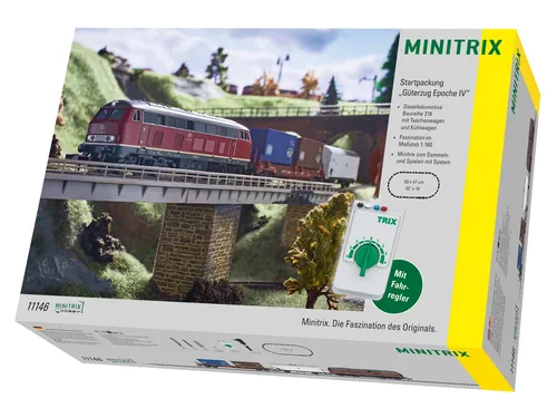 MiniTrix 11146 N Startpackung Güterzug der DB