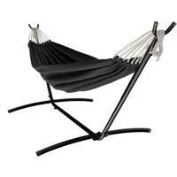 Hängematte Gestell anthrazit 270x110cm in grau von GARMIO