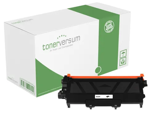 Tonerversum Tonerkartusche Alternativ zu Brother TN-2220 Toner Black