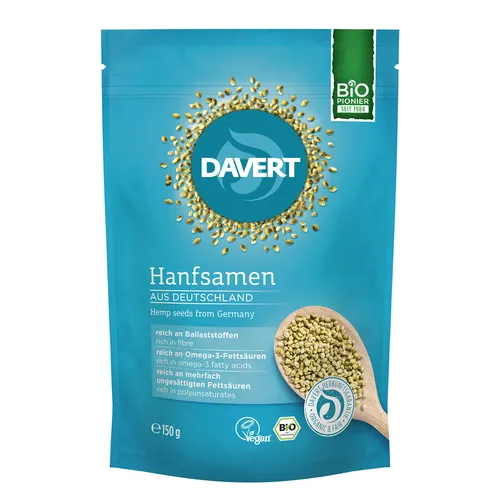 Davert Hanfsamen Bio ungeschält 150g