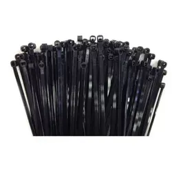 Kabelbinder 200x4,8mm schwarz (UV-stabilisiert) PA6.6 - 500 Stück - Robuste Kabelbinder aus UV-stabilisiertem PA6.6 Nylon, ideal für Innen- und Außeneinsatz. Sicheres Bündeln von Kabeln und Gegenständen, 500 Stück für umfangreiche Projekte. Hohe Langlebigkeit und einfache Handhabung.