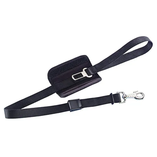 Nobby Leine Sicherheitsgurt schwarz 75-100cm für Hunde Autoreise Zubehör