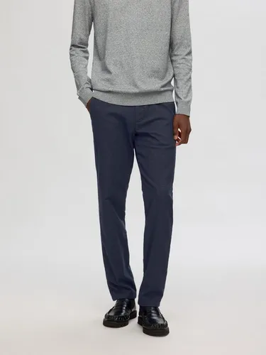 SELETED HOMME Herren SLHSLIM-Miles 175 Brushed Pants - Wanderhosen aus hochwertigem, gebürstetem Baumwollgewebe mit bequemer Passform und schmaler Beinform, ideal für aktive Freizeitgestaltung.