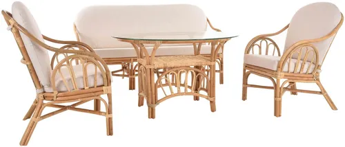 Produktbild Krines Home Rattangruppe 4-teilig für Wintergarten