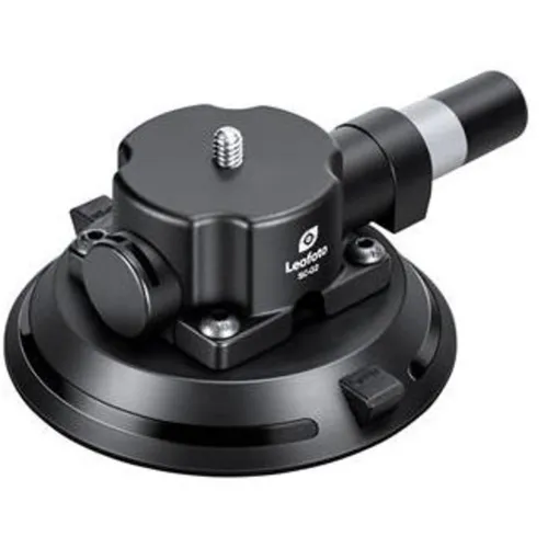 LEOFOTO Stativ SC-02 Saugnapf groß - Stativ mit großem Saugnapf, ideal für kreative Aufnahmen an glatten Oberflächen, stabil und vielseitig einsetzbar.