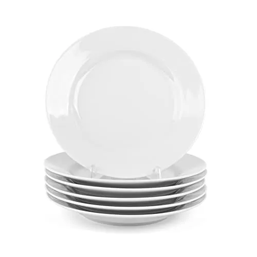 Holst Porzellan BL 021 Teller flach 20 cm Basic, weiß, 20,0 x 20,0 x 2 cm, 6 Einheiten