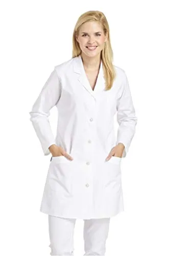 Kasack Damen weiß 08/471/01 - Größe 34 - Arbeits- & Schutzkleidung, pflegeleicht und ideal für den professionellen Einsatz in der Gastronomie oder im Gesundheitswesen.