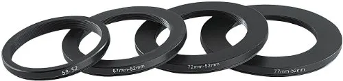 Somikon Objektiv Adapter: Objektiv-Adapterring 58 mm auf 52 mm (Kamera-Adapterring, Adapter für Kamera, Reiseadapter)