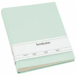 Semikolon Album Classic Medium moss (pastell grün) - Fotoalbum in hochwertigem Buchleinen, 80 Seiten für 160 Fotos im Format 10 × 15 cm, ideal zum Schutz Ihrer Erinnerungen.