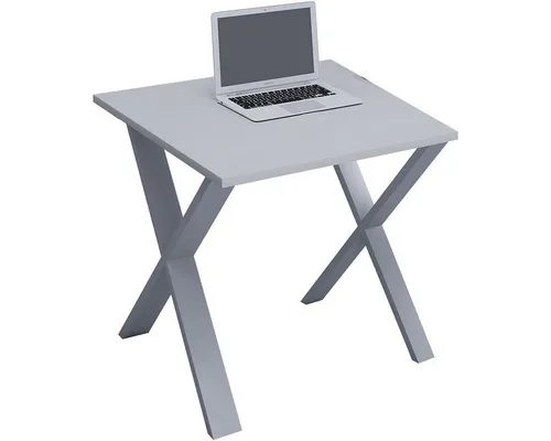 VCM Schreibtisch Lona, rechteckig, Tiefe 50 cm, X-Fuß silber