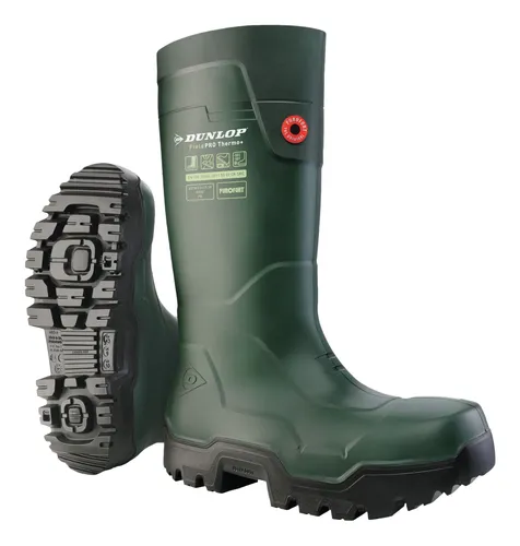Dunlop Gummistiefel FieldPRO Thermo+ Full Safety, S5L - S5-Sicherheitsstiefel mit Zehenschutz und durchtrittsicherer Zwischensohle. Ideal für extreme Temperaturen bis -60 °C, rutschhemmend und ölbeständig für höchsten Komfort und Sicherheit.