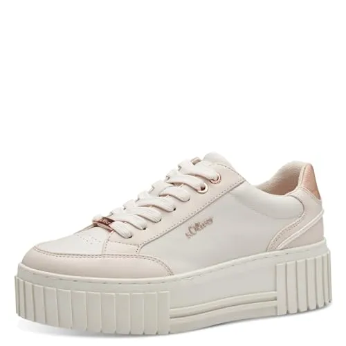s.Oliver Damen Plateau Sneaker Vegan in Rosa, 40 EU von s.Oliver