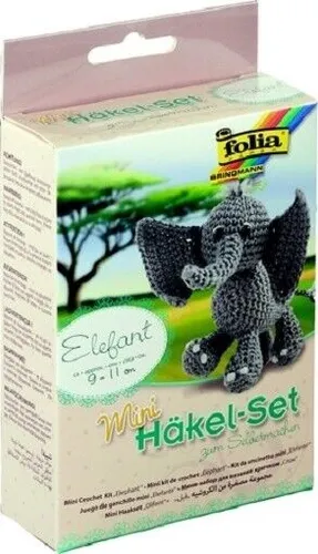 FOLIA HÄKEL-SET ELEFANT HÄKELSET HÄKELN HANDARBEIT
