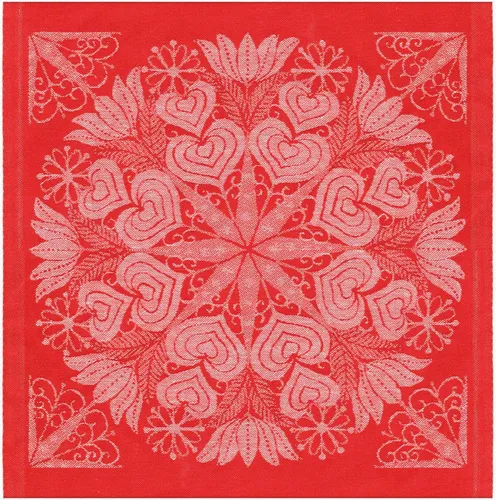 Ekelund Serviette Hjärtbo 330 35x35 cm Baumwolle-Leinen-Mix von Ekelund