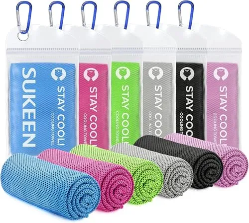Kühltuch Set, kühlendes Handtuch Kühltücher Hals, Handtuch kühlend, Cooling Towel, Kühltücher Sport, Kühlendes Tuch, Eishandtücher für Wandern, Laufen, Tennis, Reisen,