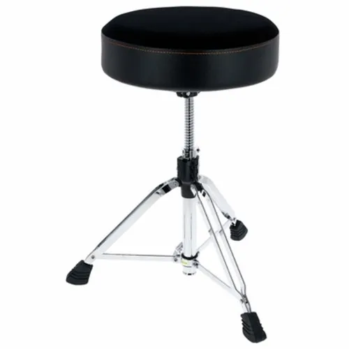 Roland Runder Drum-Hocker mit Velour-Sitz – RDT-R - Drum-Hocker mit großer, gepolsterter Sitzfläche für höchsten Komfort, einfach höhenverstellbar und robust gebaut – ideal für Musiker.