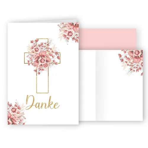 Dankeskarten Kreuz Set