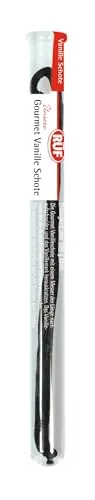 RUF Gourmet Vanille Schote, Vanilla Tahitensis, echte Vanilleschote zum Backen und Kochen , feine Vanille-Note für Desserts und Getränken, glutenfrei, vegan, 1 Schote (1 x 2,5g)