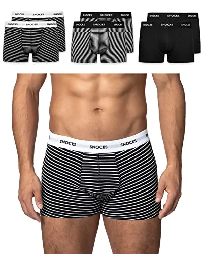 Snocks Boxershorts Herren aus Bio-Baumwolle (6er Pack) von Snocks