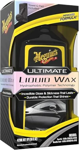 Meguiar's G210516EU Ultimate Liquid Wax Autowachs, 473ml - Autopflege & Motorradpflege mit verbesserter Formel für glänzendes Finish und langanhaltenden Schutz. Einfach anzuwenden, selbst in der prallen Sonne.