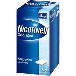 NICOTINELL Kaugummi 4 mg Cool Mint - Raucherentwöhnung leicht gemacht - Suchterkrankungs-Medikamente mit 4 mg Nikotin für effektive Raucherentwöhnung. Lindert Entzugssymptome und unterstützt den sofortigen Rauchstopp. Praktisch für unterwegs!