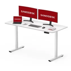 SANODESK Elektrischer Höhenverstellbarer Schreibtisch 120 x 60 cm