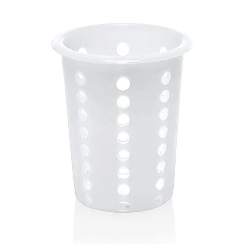 Besteckkorb rund Spülkorb Korb für Bestecke und Kleinteile Spülmaschine Spülmaschinenkorb universal Besteckköcher Besteckbecher aus Kunststoff grobmaschig cutlery basket Stiftehalter Utensilienhalter