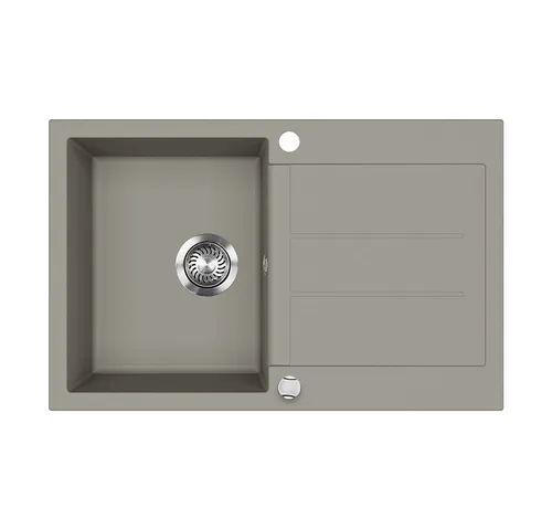 Bergstroem Granitspüle Kapstadt, Beton, 78 x 50 cm, Rechteckig, 78/50 cm