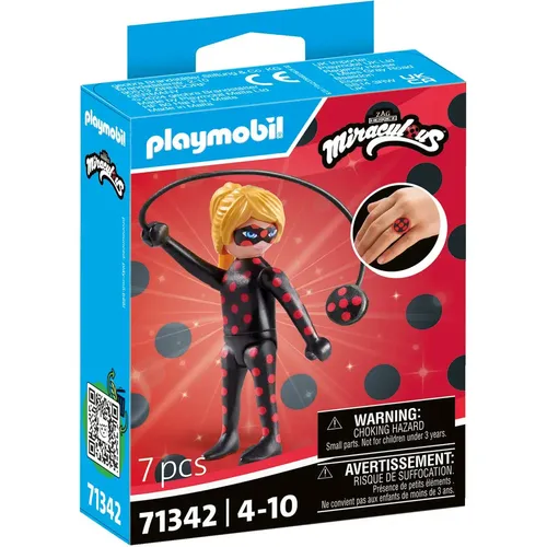 PLAYMOBIL Miraculous 71342 Antibug - Spielfiguren-Set für Kinder ab 4 Jahren, robust und leicht zu reinigen ohne Chemikalien