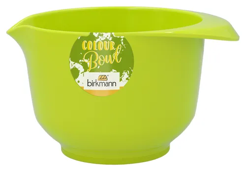 IRKMANN Rühr- und Servierschüssel, 0,75 Liter, limette, aus Melamin, standfest, kratzfest, BPA-frei,