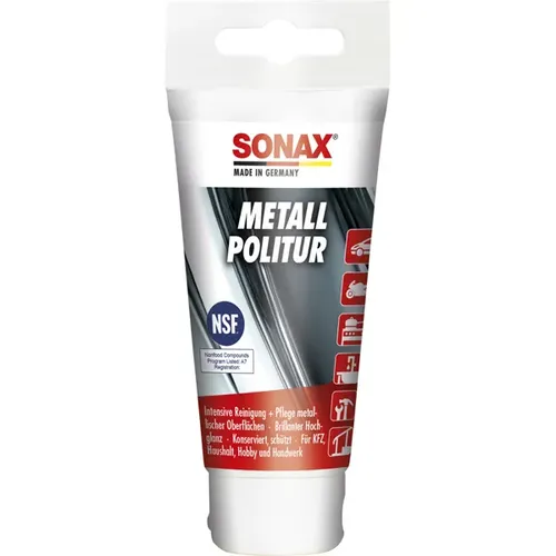 Autopolitur SONAX MetallPolitur 75 ml Intensive Reinigung und optimale Pflege 2040000