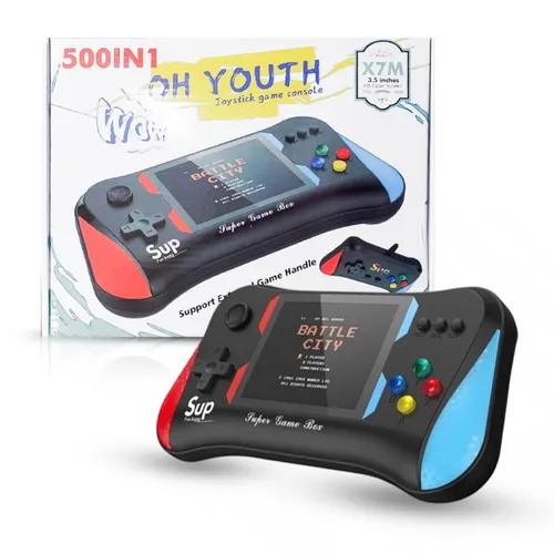 Tragbare Retro-Spielkonsole X7M mit 500 Spielen