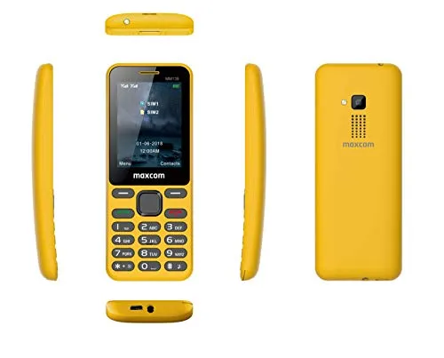 Maxcom MOVIL Classic MM139 Amarillo 2.4 /MICROSD Hasta 8GB/600MAH MM139(Amarillo)
