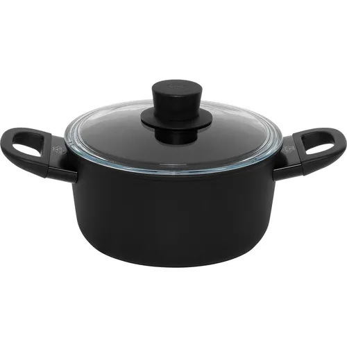 Ballarini AVOLA Stielkopfpfanne 20 cm - Universal-Kochtopf mit 20 cm Durchmesser, ideal für One-Pot-Gerichte. Die 3-fache KERAVIS Extreme-Antihaftbeschichtung ermöglicht fettfreies Anbraten und einfache Reinigung. Spülmaschinengeeignet und für alle Herdarten, auch Induktion.