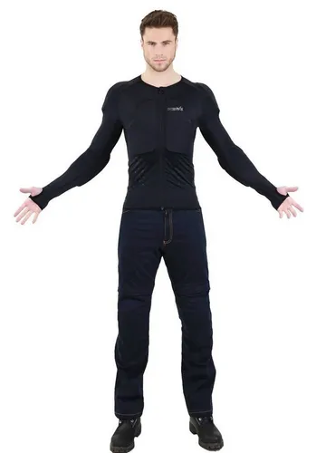 Nerve Armorgel Protektorenjacke, Schwarz, 3XL-4XL - Schutzjacke für Extremsportarten mit 7 wechselbaren Protektoren, atmungsaktiv und formpassend für optimalen Schutz und Komfort.