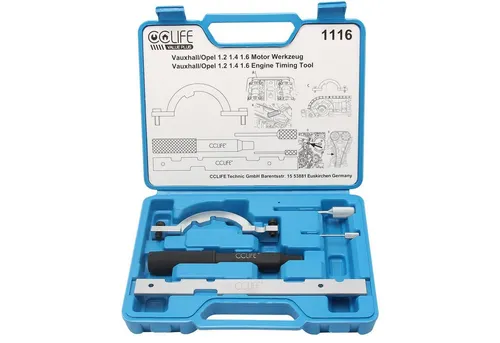 CCLIFE Montagewerkzeug Motor Einstellwerkzeug Steuerkette kompatibel mit Benzin Opel, B: 20.5 cm, L: 25 cm, (Set, 5-tlg)