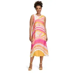 Betty Barclay Damen Sommerkleid mit Rundhalsausschnitt in gelb von Betty Barclay